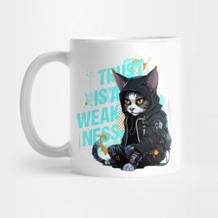 Hacker Cat Cyber Android Mug